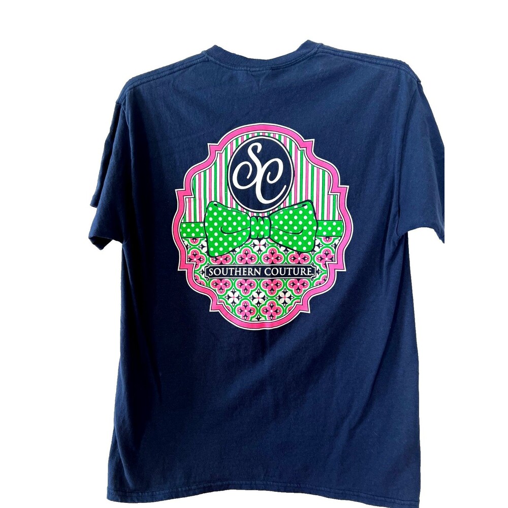 Southern Couture Ladies Navy T-shirt NWOT Size Large